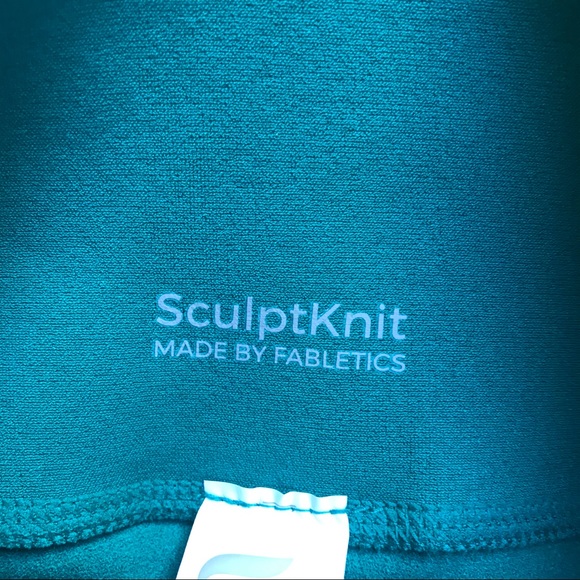 Fabletics Dark Jade SculptKnit Leggings, NWT, L - Picture 5 of 13